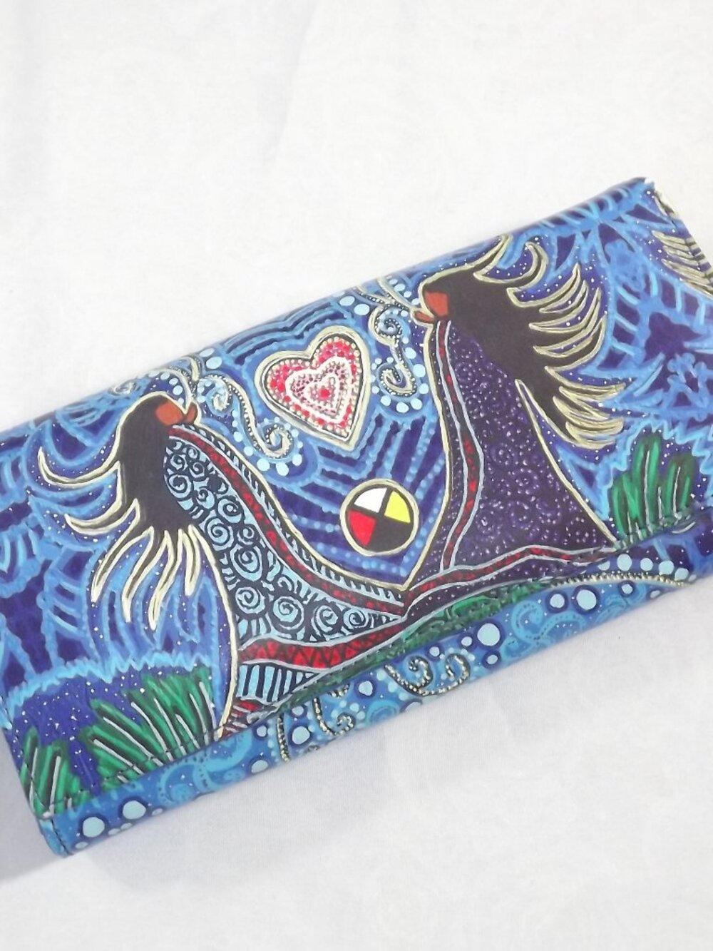 Blue Artistic Leah Dorion Women’s Clutch